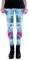 cosey - Bedruckte Bunte Leggins (Einheitsgröße) Verschiedene Leggings Designs, Tropfenpflanzen, Einheitsgröße