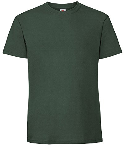 Fruit of the Loom Mens Ringspun Premium Tshirt (M UK) (Bottle Green)