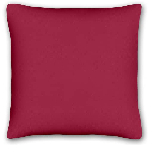 KiGATEX Kissenbezug für Dekokissen, Bordeaux, 40x40cm, 100% Baumwolle | Weiche Kissenhülle für Sofa, Bett und Wohnbereich, pflegeleicht waschbar, langlebig und vielseitig kombinierbar