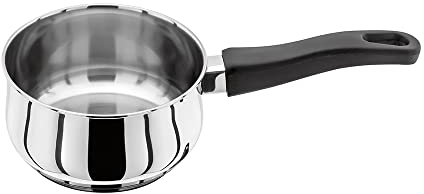 Judge Vista JJ01A Stainless Steel Milk Pan 14cm 900ml Induction Ready, Oven Safe, 25 Year Guarantee