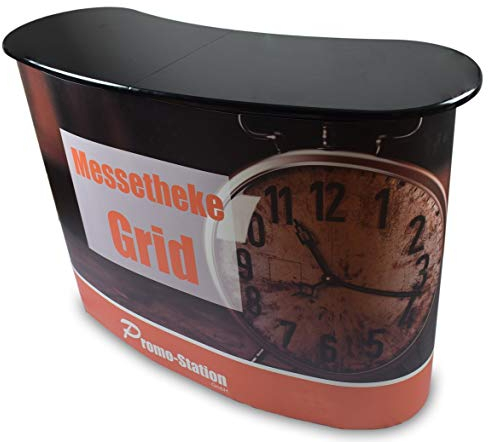 Promotion-Theke ohne Druck, Messetresen, POS, Popup-Theke 2x2, Messestand, Werbetheke, Promostand, Messetheke-Grid