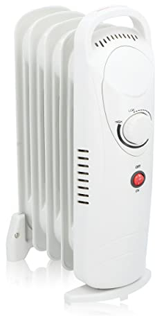 Alpina YL-B12-5A - Radiador de aceite con termostato (5 láminas, protección contra sobrecalentamiento, 650 W)