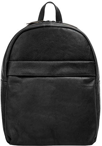 X-ZONE Rucksack Echt Leder Herren | Business Daypack mit RFID-Schutz | Laptoptasche für Notebook | Arbeitstasche mit Kopfhörerausgang | 020625