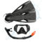 Osprey Osg0059-bk-xxl Maske, Schnorchel und Flosse Set, Schwarz, XXL