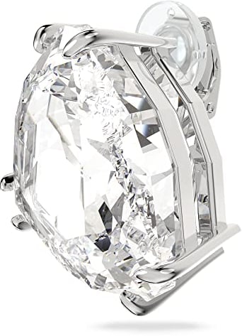 Swarovski Mesmera Ohrclip, Einzel, Kristall im Trilliant-Schliff, Weiß, Rhodiniert