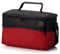 BAMBINIWELT Tasche für Toniebox, Musikbox-Tasche, für Hörwürfel kompatibel mit Toniebox und Tigerbox Touch, verstellbare Innenfächer, Netzfach für Zubehör, Toniebox Tasche (rot meliert)