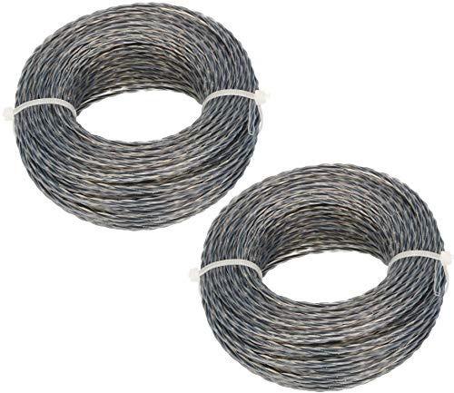 KOTARBAU® Set di 2 fili per decespugliatore professionale, 2,7 mm x 15 m (30 m)