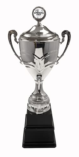 Trophy Monster Sports Day Super-Sized Double Base Cup | Metal Bowl, Handles, Lid | Free Engraving | Free Logo on Lid | Ideal Annual Award to last Lifetime | 3 sizes 595mm – 685mm