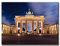 Leinwandbild Brandenburger Tor | 80x60 cm Querformat | Bild auf Leinwand | Deutschland Berlin Wahrzeichen | Wandbild Einrichtung Deko Dekoration Home | modern | Wohnzimmer Schlafzimmer Büro XXL groß