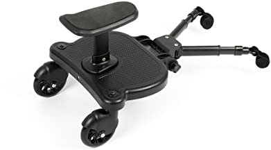 Planche de Poussette, Roalleasy avec Siège, Skate Poussette Universel, Planches à roulettes, pour Enfants de 2 à 6 ans (25 kg), Compatible avec Toutes Les Poussettes
