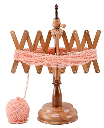 Capital International Yarn Swift Wickler, handgefertigter Knäuel, handbetriebener Regenschirm-Garnwickler, Stricken und Häkeln (mehrfarbig)