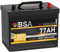 BSA ASIA Autobatterie 77Ah 12V 660A/EN ASIA Batterie Plus-Pol Rechts 30% mehr Startleistung ersetzt 70Ah 80Ah