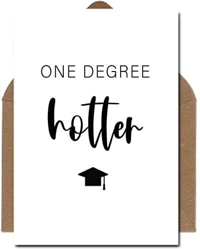 The Life Barn Postkarte mit Umschlag One Degree Hotter Glückwunschkarte zum Abschluss, Erfolg, Abitur