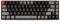 Qisan Mechanical Wireless Keyboard Gaming Keyboard Red Switch Mini Design (60%) 68 tasti layout US grigio e nero
