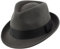 Decentron Men's Wool Felt Winter Hat Short Brim Fedora Hat Dark Grey Large