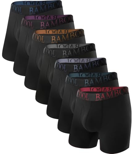 BAMBOO COOL Ultra Soft & breathable Mens Underwear Boxer Briefs Pack