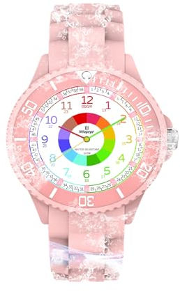 Orologio per bambini per ragazzi e ragazze,orologio da polso educativo per bambini,orologio analogico con lunetta girevole con esercizi,facile da imparare a leggere, Full HD 1080P Home Theater