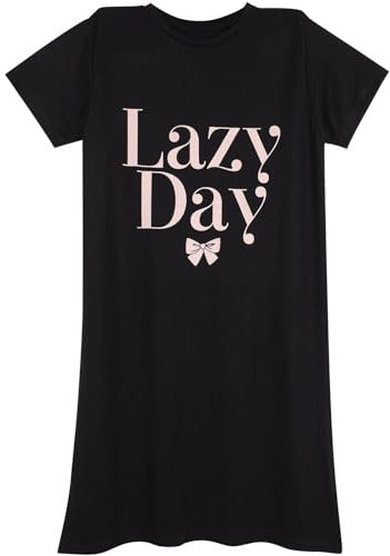 A2Z Ladies Night Dress Nightgown Sleepwear Nightie Short - Nightie 209 Black 4XL