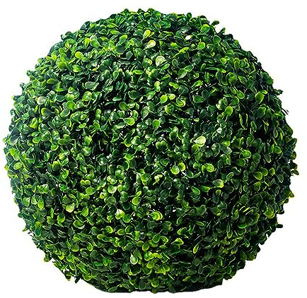 BAHELS Artificial Plant Topiary Balls for Outdoor Decor 5in, Round Garden Spheres Decorative, Faux Boxwood Balls Plants, for The Front Door, Porch, Backyard, Patio and Wedding