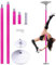 Kit Pole Dance Tanzstange Silikon-Stripperstangen für zu Hause, strapazierfähig, Spinning-Tanzstange für Wohnungen, Club, Party, Fitnessstudio, höhenverstellbare Tanzstange für 7, 8, 9, 10, 11, 11,5,