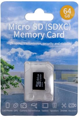 Vital Tech 64 GB Micro-SD-Karte – Klasse 10 UHS-3 Speicherkarte für Smartphones, Tablets, Kameras, Drohnen, Spielekonsolen und mehr – High-Speed bis zu 90 MB/s Lesen/Schreiben, umfangreiche