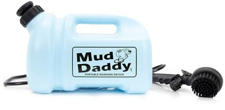Mud Daddy - Ice Blue - Portable Pet Washer, Multipurpose Washing Device, Muddy Walks, Pet Cleaning,Grooming Perfect for Dogs, Horses, Bikes, Shoes, Camping and More – 5 Litre