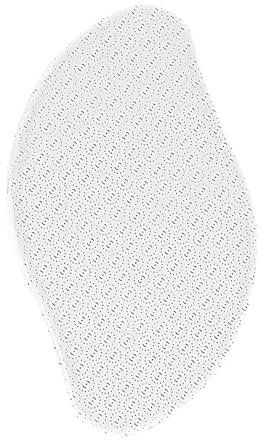 Lima para pies de cristal, lima de pie de cristal, lima de pie de cristal, lima de pies de cristal, lima de pies de cristal endurecido, lima BgH311 (transparente, 9,5 x 5,5 cm)