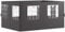 Outsunny Seitenwand 4er Set für 3 x 4 m Pavillon Seitenteile mit 8 Fenster Klettverschluss 352x205 cm Wasserdicht stabil Winterfest Seitenteil Seitenwände für Partyzelt Gartenpavillon Dunkelgrau
