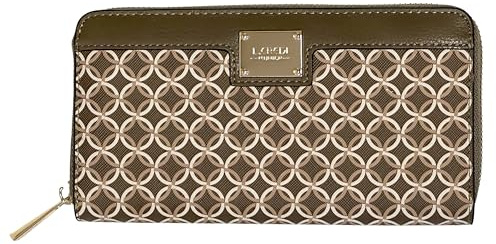 L.CREDI Damen Geldbörse RFID- PIA (Dark Taupe)