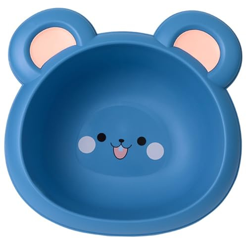minkissy Waschbecken Kunststoff im Cartoon Design Tragbares und Leichtes Kinderwaschbecken für Gesichtswäsche und für Neugeborene Blau