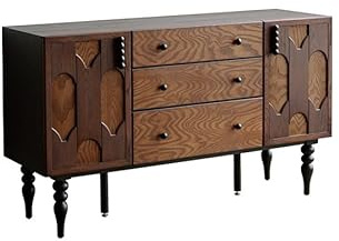 MIROOOO Sideboard Küchenschrank, 148 x 45 x 85 cm, Retro, Massivholz, Barschrank, Wandmontage, Wohnzimmer, Aufbewahrungsmöbel, Küche und Eingang, Dekoration, Schrank, Barschrank