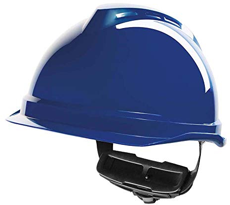 MSA MSA-KAS-Vg520_N Helm mit kurzem Schirm, Blau, 52-64 Größe