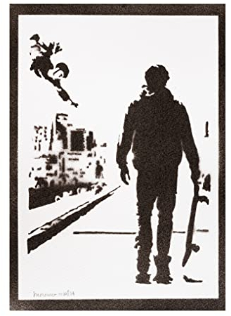 moreno-mata Echtes Handgemachtes Graffiti Tony Ha... Pro Skater Gamer Aesthetic Poster & Kunstdrucke Bilder Plakat Handmade Deko Wandbilder Wohnzimmer Wanddeko Geschenke für Männer und Frauen