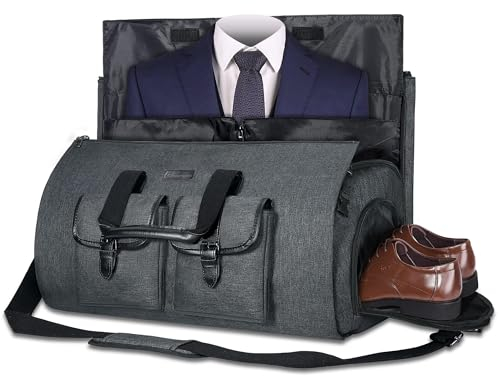 UNIQUEBELLA Anzugtasche, Kleidersack Reisetasche Anzugsack Umhängetasche für Herren,Flugzeug, Reisen, Bussiness,Fitness Anzug Garment Gym Bag, Sporttasche für Männer