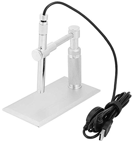 Microscopio digitale, microscopio USB, lente di ingrandimento digitale per fotocamera, supporto webcam, microscopio in metallo, microscopio USB, sensore CMOS di alta qualità, microscopio 2 m