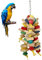 Romote Holz Haustier-Vogel-Schwingen Spielzeug-Papageien-Spielzeug Interessante Leiter Klettern Kauen Spielzeug für Haustier-Vogel Vogelkäfig Anhänger Dekoration