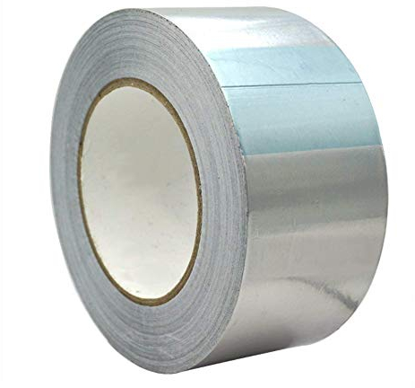 HPiano Aluminiumband Hitzebeständig Aluminiumklebebänder Aluband Selbstklebend Alu-Klebeband Aluminium Klebeband zum Abdichten oder Dämmen Thermoshield Hitzeschutzband, 60 mm x 50 m, silber