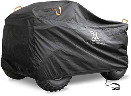 X AUTOHAUX XL Quad Bike ATV Cover Waterproof Rain Full Cover Protector Black