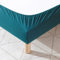Cache-sommier 160x200 Bleu Canard – 100% Coton Jersey Extensible – Doux, Résistant, Facile à Installer – Oeko-TEX – pour sommier de 15 à 30 cm