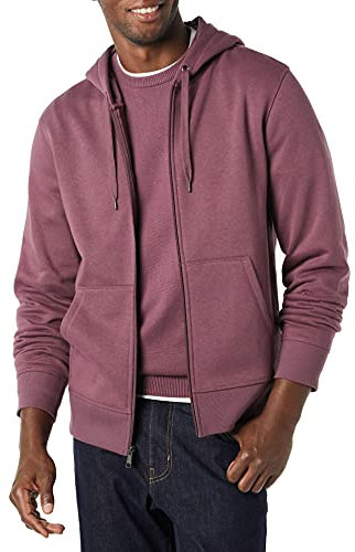 Amazon Essentials Felpa con Cappuccio e Cerniera Integrale in Pile (Disponibile nelle Taglie Big & Tall) Uomo, Porpora, XL