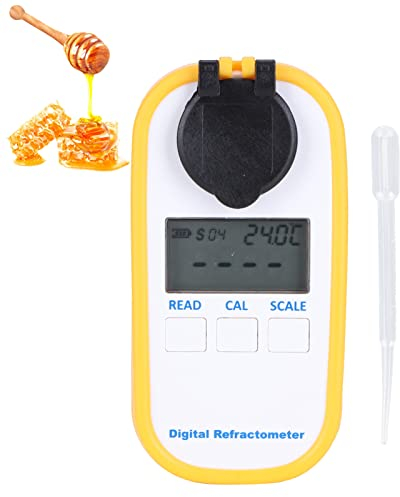 Honig-Digital-Refraktometer, hochgenaues Hand-Taschen-Honig-Refraktometer, Energiesparen für Bienenwerkzeuge Zuckergehalt, Baume, Wasser