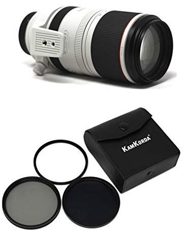 KamKorda Lens Filter Kit 77mm + RF 100-500mm F4.5-7.1L IS USM Camera Lens, RF-Mount Lens/Full-Frame Format, Dual Nano USM AF System, Weather-Sealed Design, Fluorine Coating + 2 Year Warranty