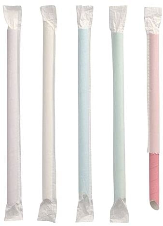 PAPSTAR Bubble Tea 88852 Lot de 200 pailles en papier Ø 12 mm 20 cm