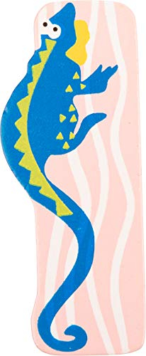 INDIGOS UG DEKO - Holzbuchstabe - I - für Kinder und Babys - Motiv Tiere englische Ausführung für das Kinderzimmer, Schule, Kindergarten, Basteln und Sammeln