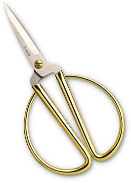 Vintage Bastelschere für Makramee, 15cm, Farbe: gold, zum schneiden von Garn, Wolle, Papier, Karton, Stoff