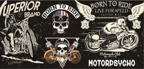 Papier Peint Intissé Tapisserie Murales Panoramique 3D Bar De Restauration Moto De Style Européen Et Américain Cuisine Chambre Salon Trompe L'Oeil Moderne