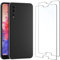 NEW'C Cover per Huawei P20 Pro in silicone custodia ultra sottile nero e 2 × vetro temperato per Huawei P20 Pro, pellicola protettiva per schermo