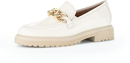 Gabor Damen Slipper, Frauen Slip On,Wechselfußbett,Komfortable Mehrweite (H),Businessschuhe,Slip-ons,Mokassins,Latte (Gold),40 EU / 6.5 UK