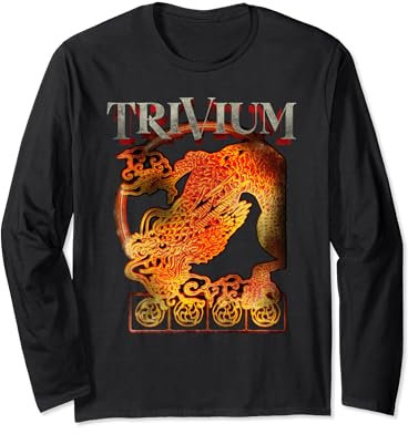 Trivium Spray Stencil Dragon Long Sleeve T-Shirt