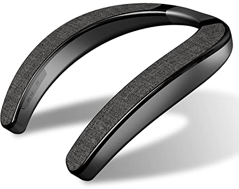 Altoparlante da collo, altoparlanti Bluetooth wireless con archetto da collo, altoparlante Bluetooth portatile con autonomia di 12 ore, suono stereo 3D, microfono integrato, impermeabile per casa